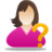 Female user help Icon